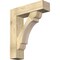 Ekena Millwork Olympic Block Rough Sawn Bracket w/ Offset Brace, Douglas Fir, 8"W x 30"D x 36"H BKT0806X30X36OLY05RDF - alternate 1
